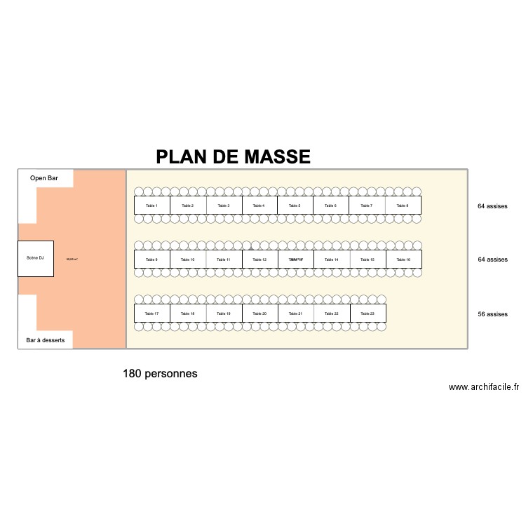 CLÉMENTINE ET ROBIN. Plan de 2 pièces et 249 m2