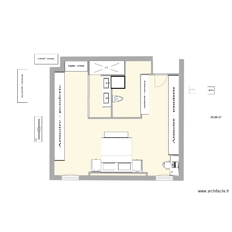 curra suite 2. Plan de 0 pièce et 0 m2