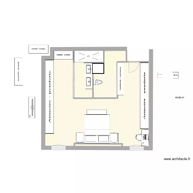 curra suite 2. Plan de 