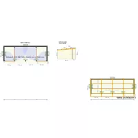 abri 12,2 x 4,2 ext - 11,8 x 4 int ET PORTES