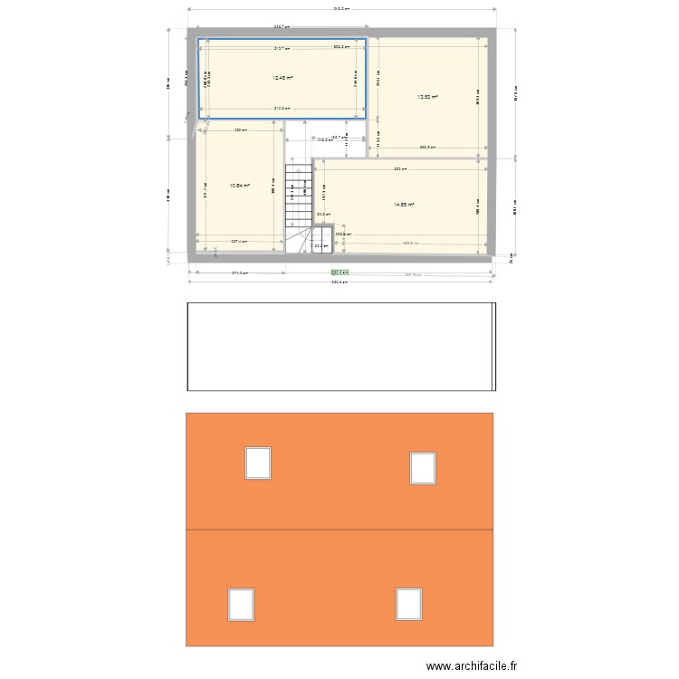 comble. Plan de 0 pièce et 0 m2