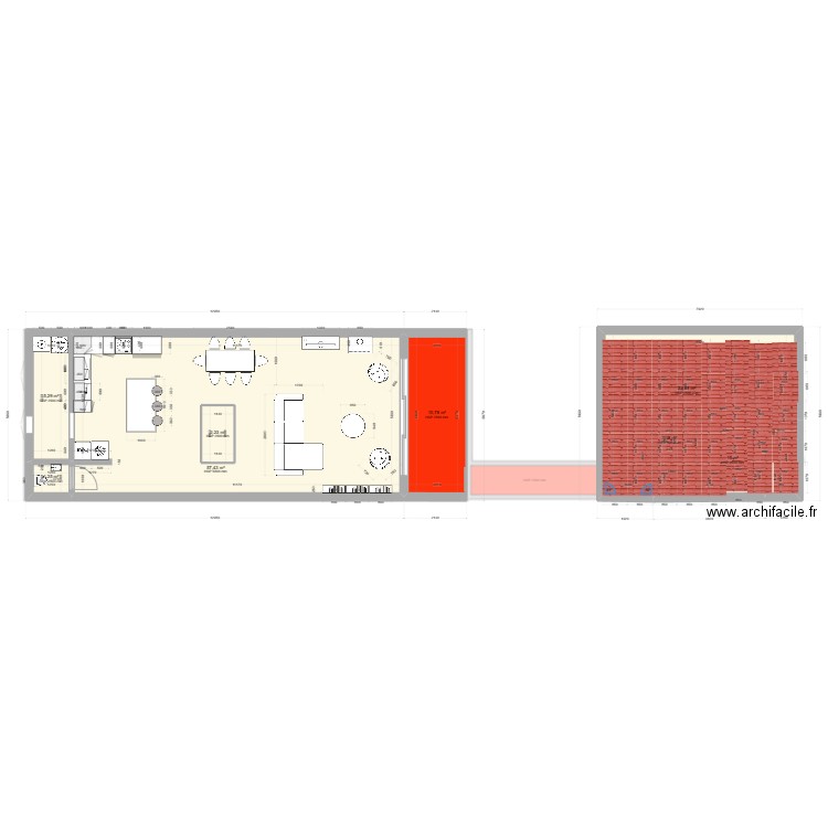 MAISON V5. Plan de 22 pièces et 370 m2