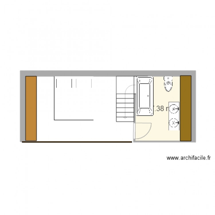 Grange Sermaise 1er étage V2. Plan de 0 pièce et 0 m2