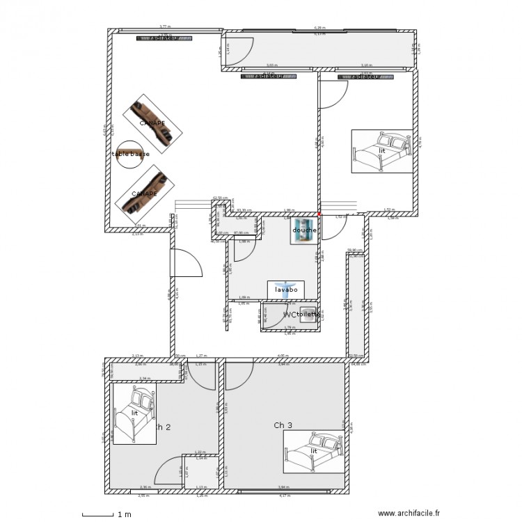 appart_6. Plan de 0 pièce et 0 m2