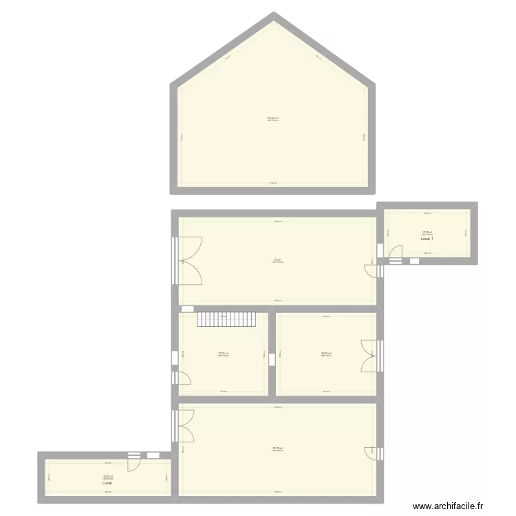 PLAN EXISTANT PLAZZA IMMO COURLANS. Plan de PLAN EXISTANT PLAZZA IMMO COURLANS. Plan de