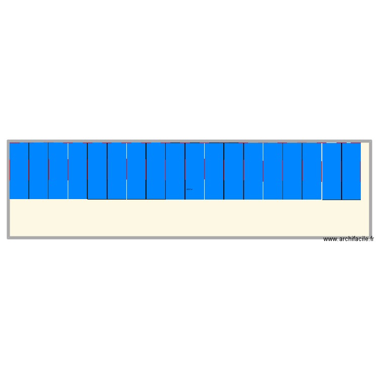 Places de parking. Plan de 1 pièce et 485 m2