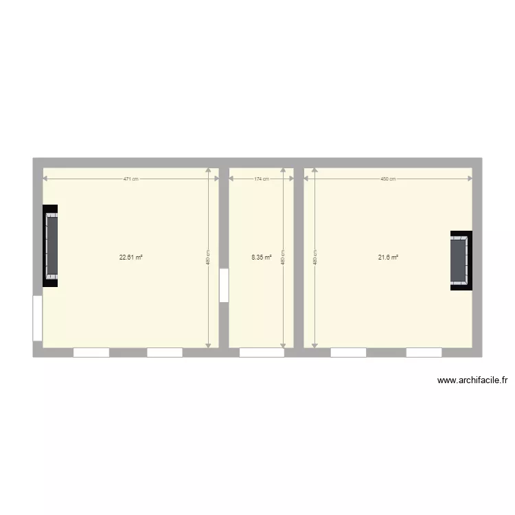 rdc Salon Chambre . Plan de 