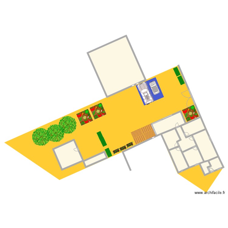 Jardin #1. Plan de 12 pièces et 241 m2