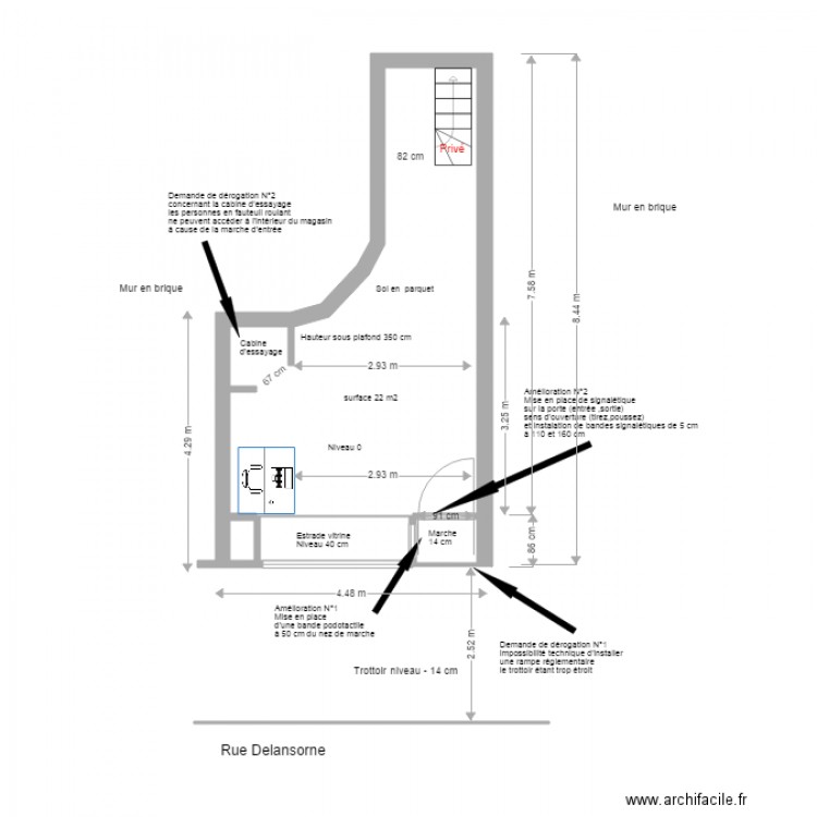 BOUTIQUE MUTINE. Plan de 0 pièce et 0 m2