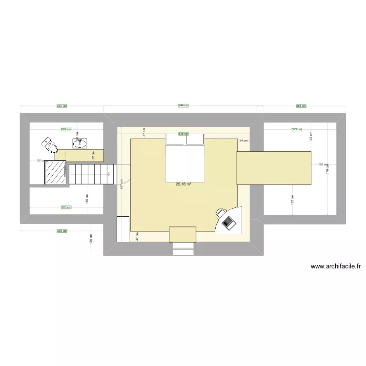 maison potager 2eme etage. Plan de 