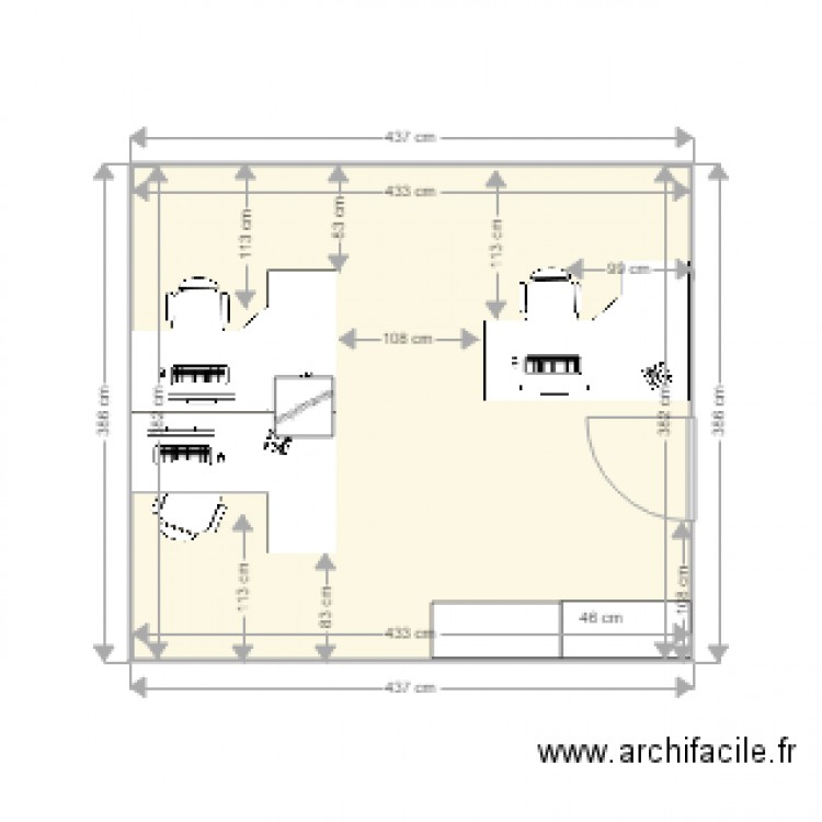 BUREAU 20 V1. Plan de 0 pièce et 0 m2