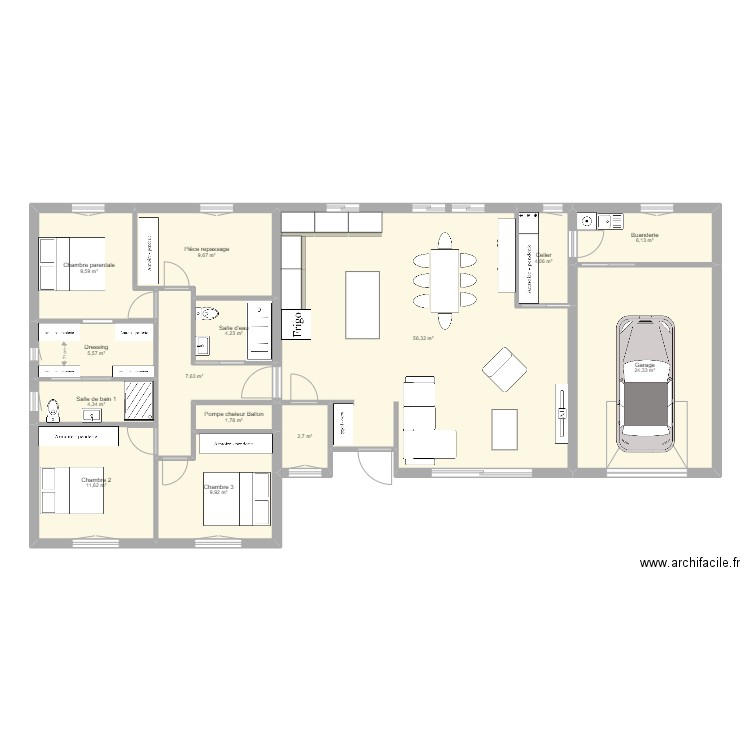 Maison Avo et Mamina 1. Plan de 0 pièce et 0 m2