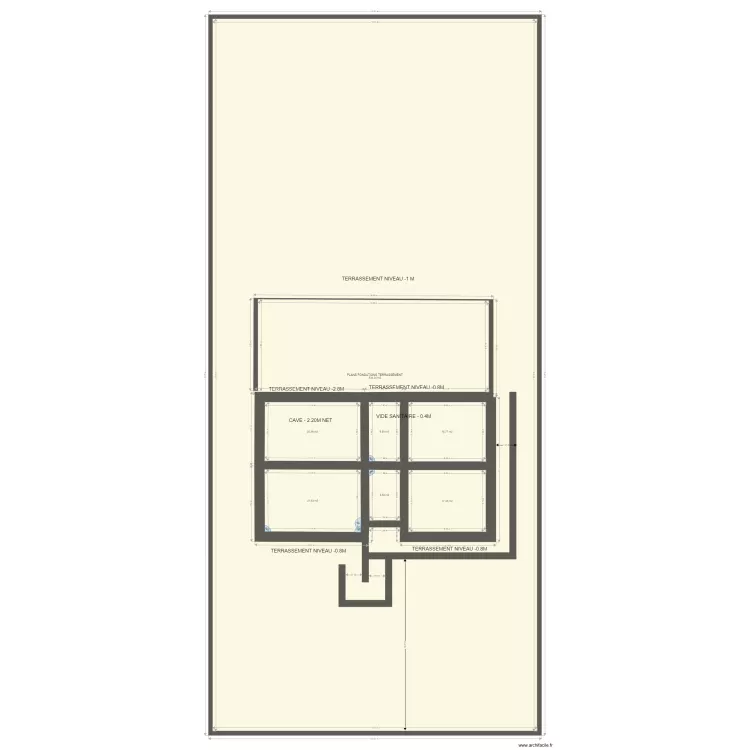 terrain periph&eacute;rie. Plan de 