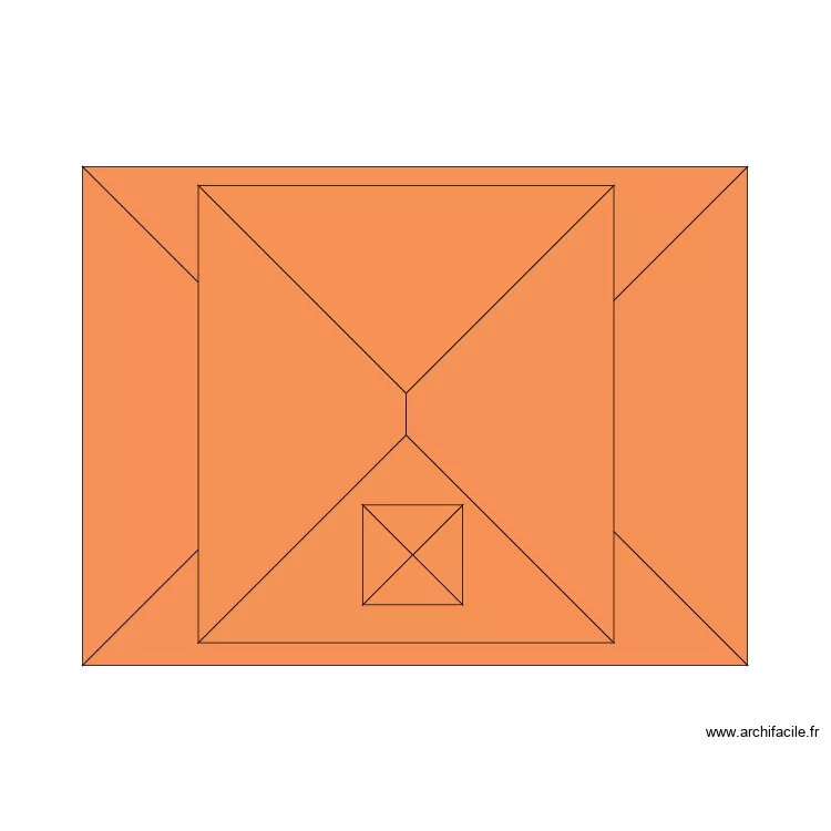 Toit vue dessus . Plan de 