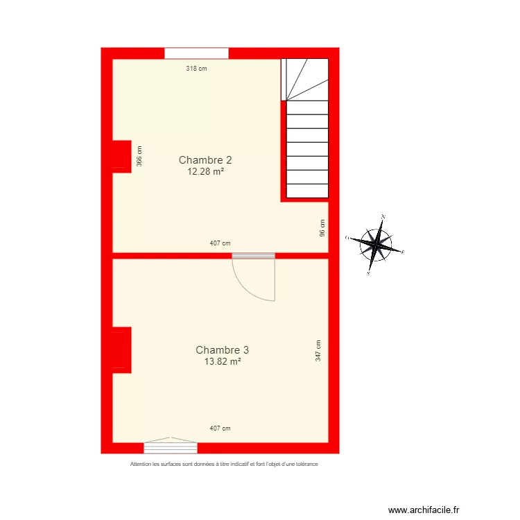 BI4590 2eme &eacute;tage. Plan de 