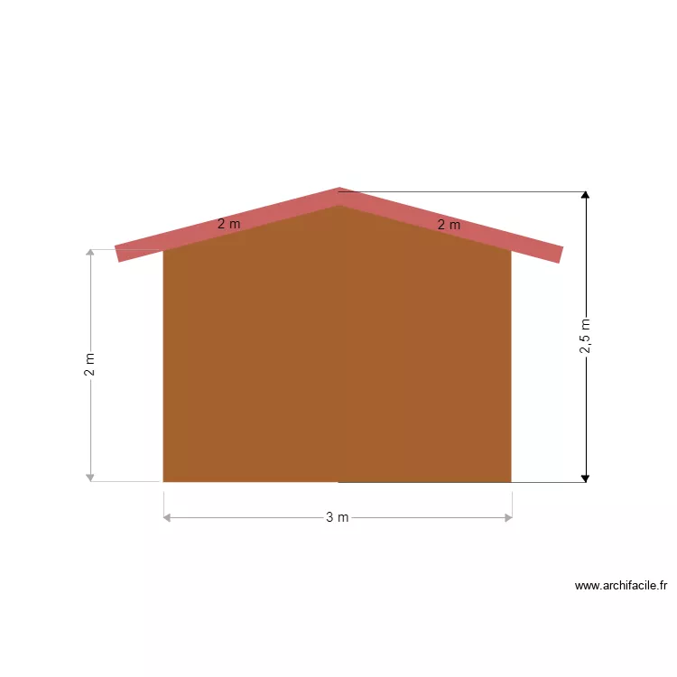CABANON COTER. Plan de 