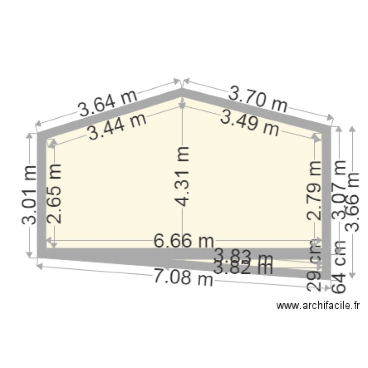 existant josephine. Plan de 0 pièce et 0 m2