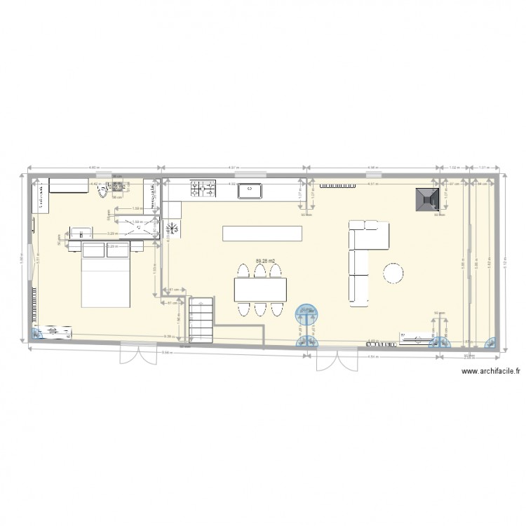 interieur 1 er etage. Plan de 0 pièce et 0 m2