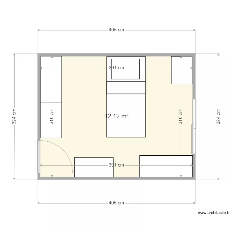 Chambre No&eacute;mie  90 - 2. Plan de 