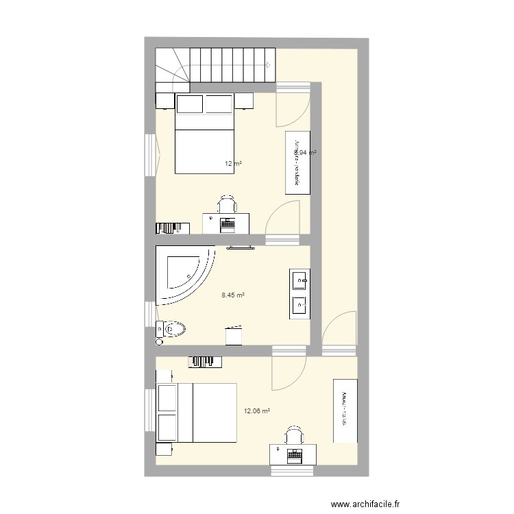 maison principal etage 1. Plan de 0 pièce et 0 m2