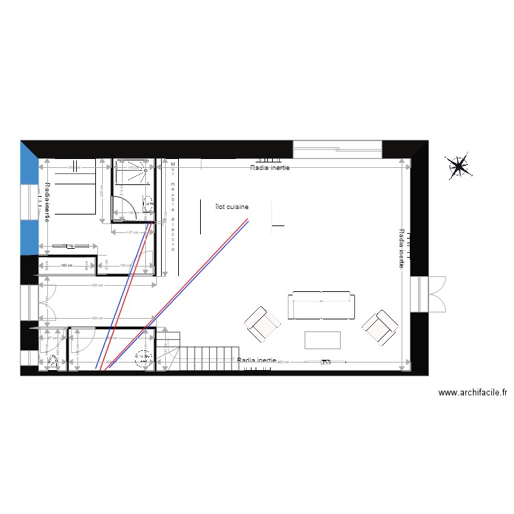 courcy maison plomberie. Plan de 0 pièce et 0 m2