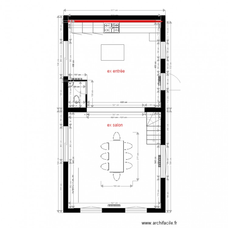 TRAMOYES RDC PROJET EX CLT. Plan de 0 pièce et 0 m2