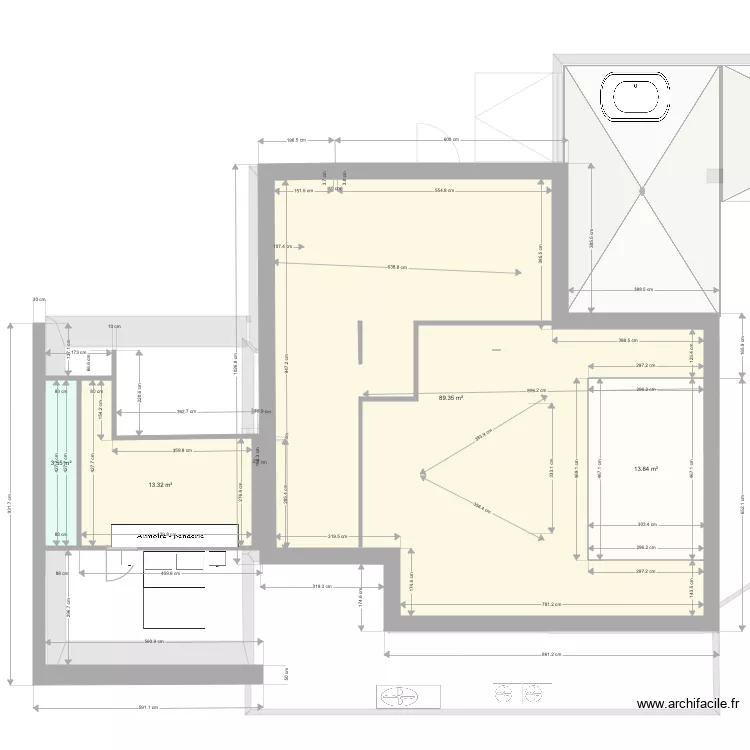 Plan extension 10x12 v5. Plan de 