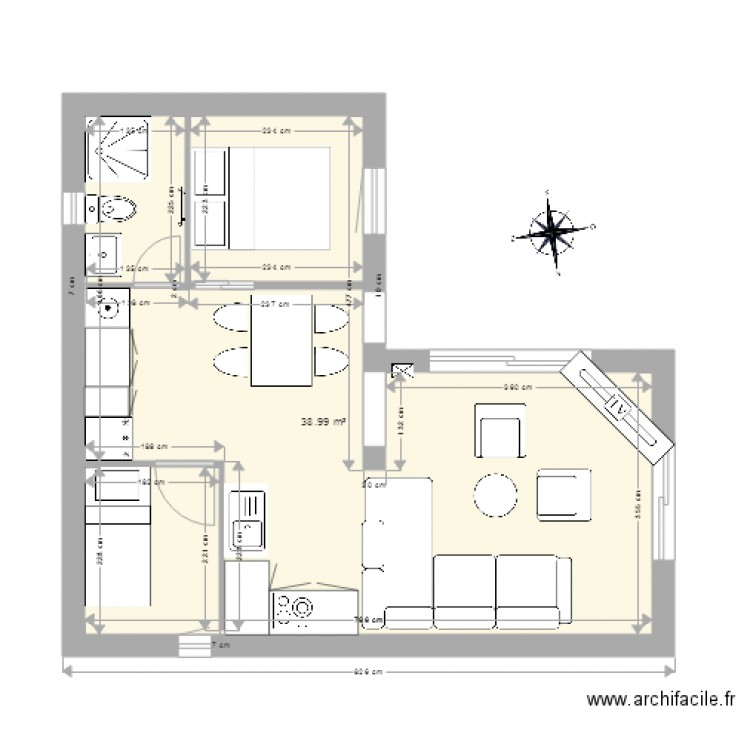 ETUDE AMENAGT 1. Plan de 0 pièce et 0 m2