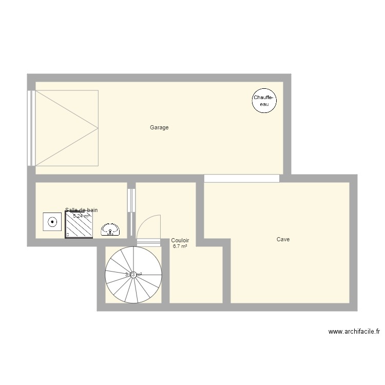 SOUS SOL. Plan de 0 pièce et 0 m2