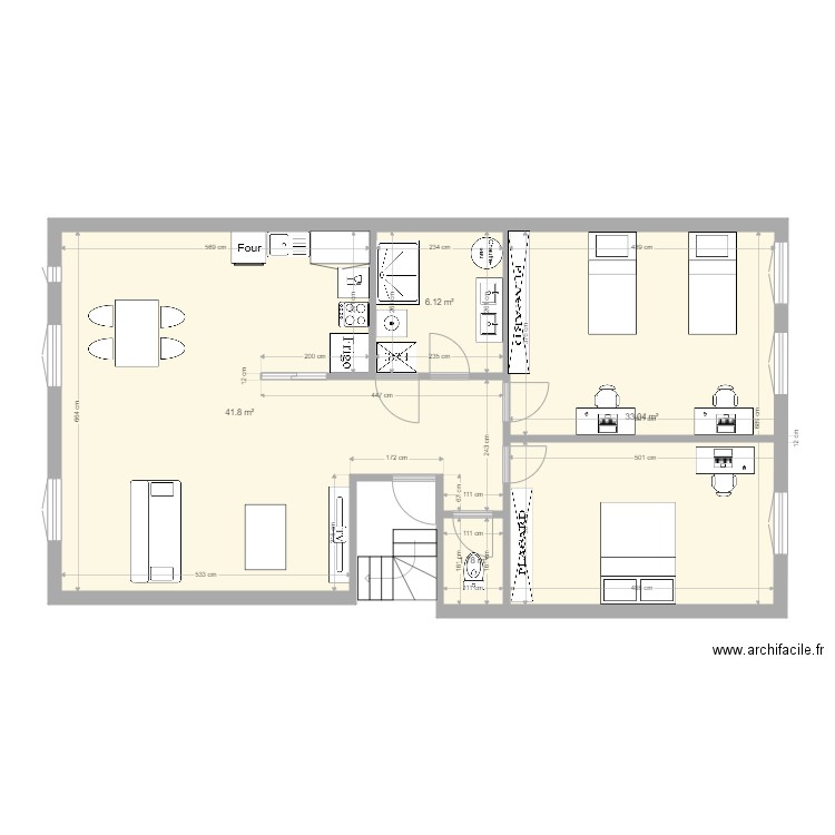 verdun 3eme etage. Plan de 0 pièce et 0 m2