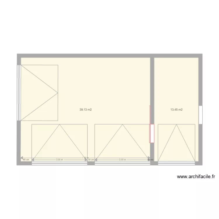 Abri ma&ccedil;on 1. Plan de 