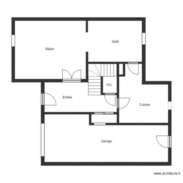 BOISSET RDC. Plan de 0 pièce et 0 m2