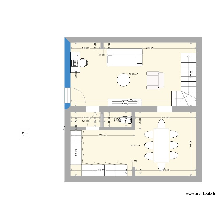 PERENCHIES rdc version 2. Plan de 0 pièce et 0 m2