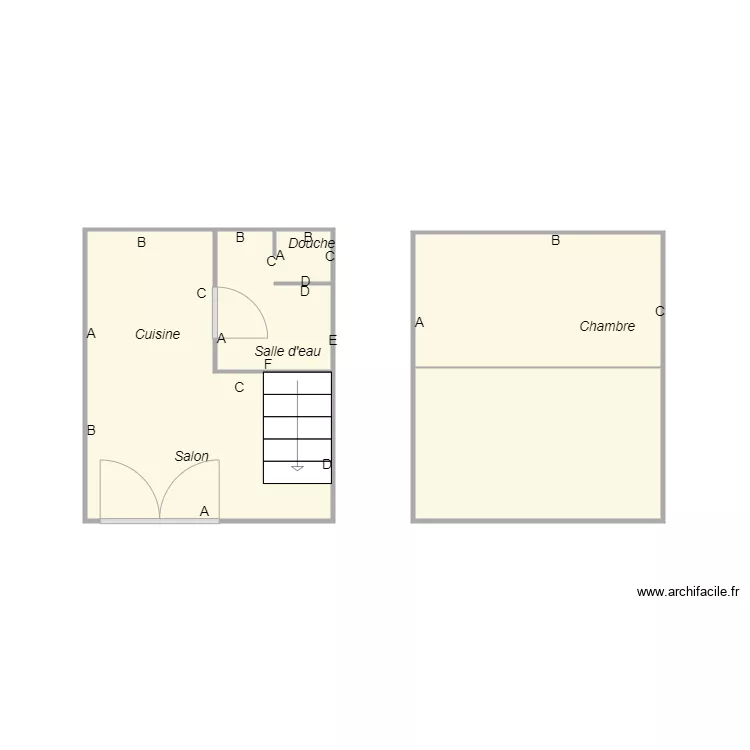 Croquis Appt 4. Plan de 