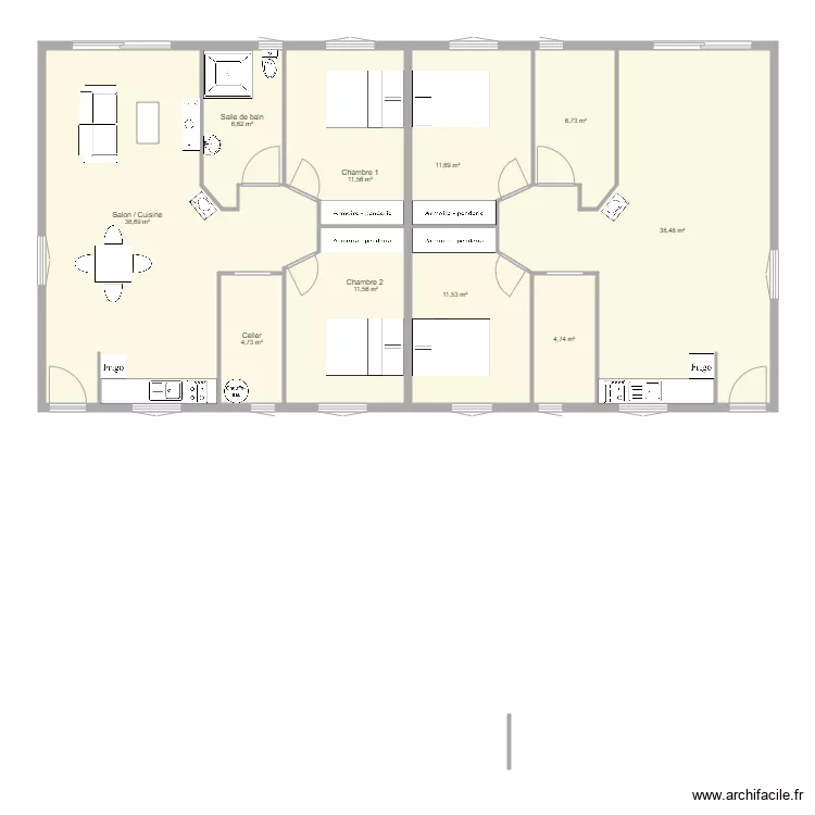 maison 1. Plan de 