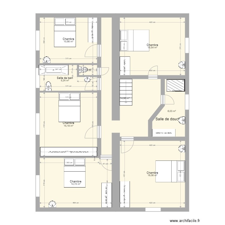 1 Mobilier. Plan de 0 pièce et 0 m2