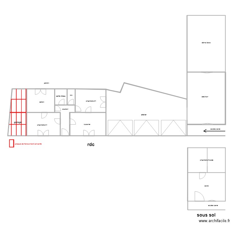 proux. Plan de 0 pièce et 0 m2