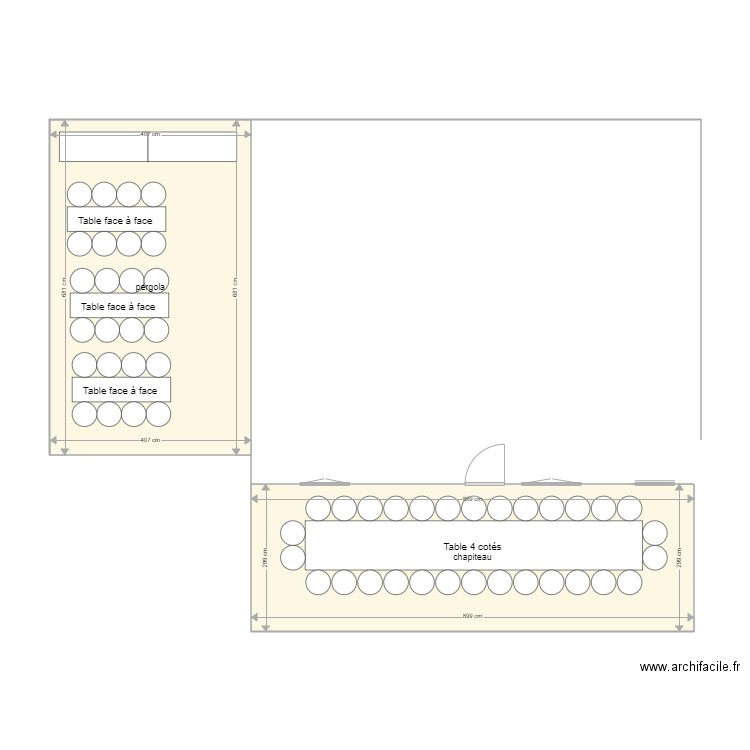 chapiteau. Plan de 0 pièce et 0 m2