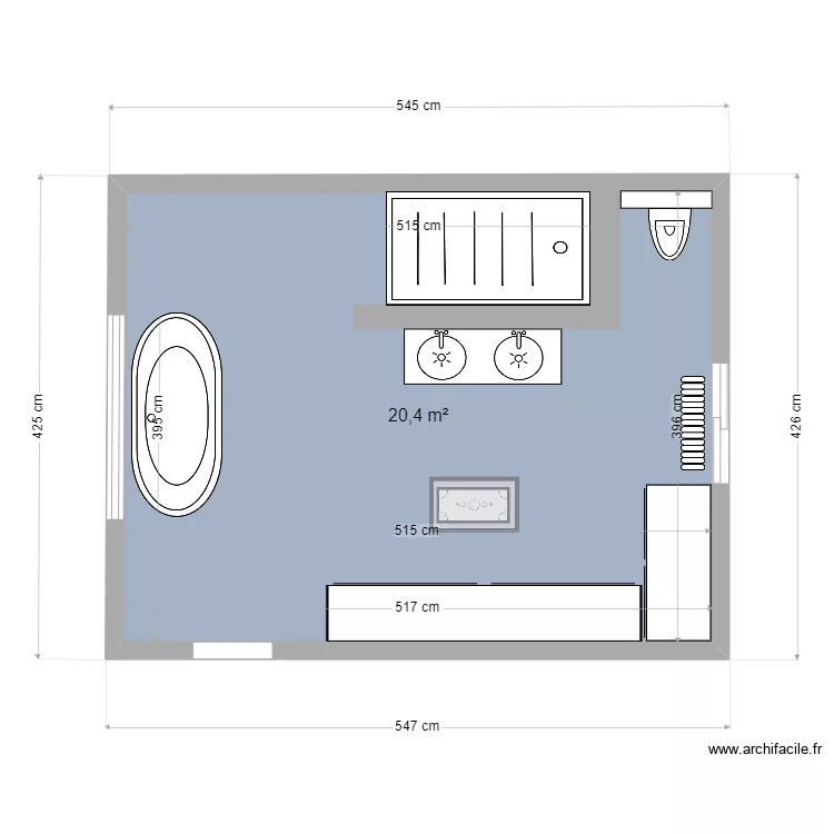 salle de bain 6. Plan de 