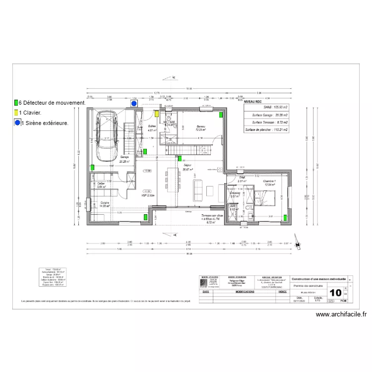 tabac alarme. Plan de tabac alarme. Plan de