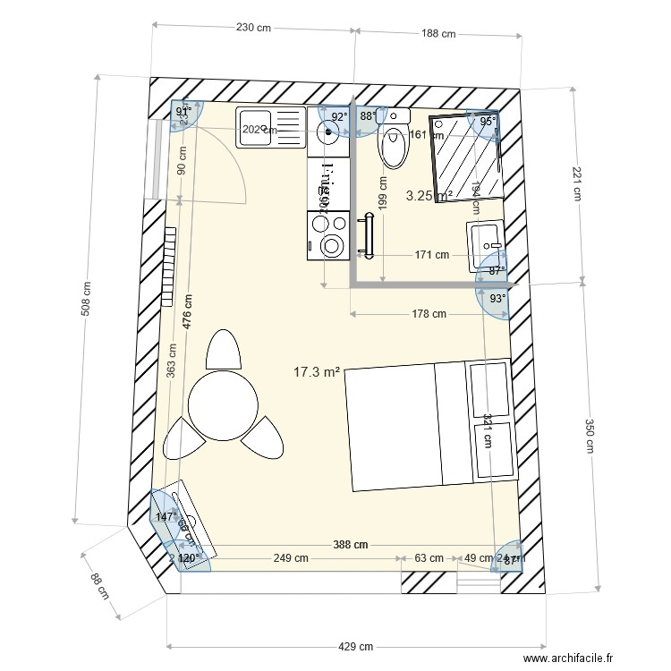 bordeaux. Plan de 0 pièce et 0 m2