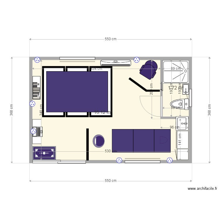 studio de massage sdb complete 3. Plan de 0 pièce et 0 m2