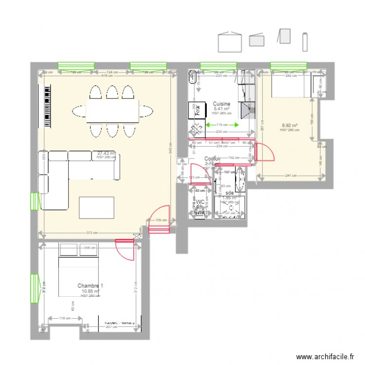 AppartPlanRenovation. Plan de 0 pièce et 0 m2