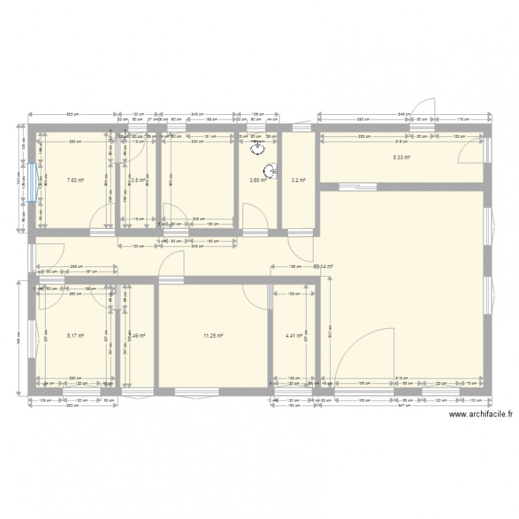 maison 5 pièces variante. Plan de 0 pièce et 0 m2