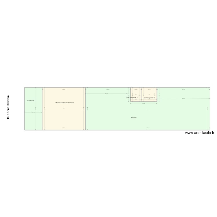 Plan de masse abris de jardin 20211123. Plan de 0 pièce et 0 m2