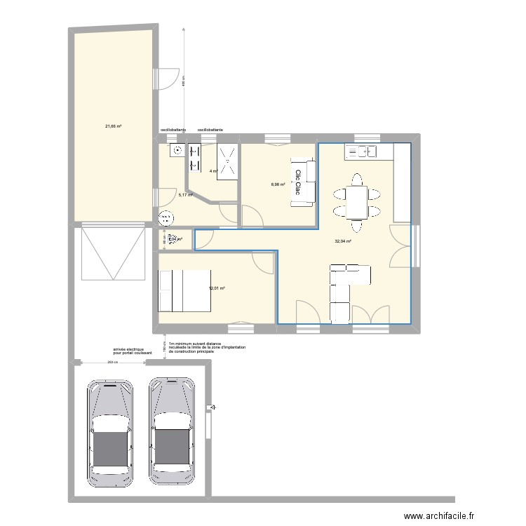 plan revu définitif maison peronnas. Plan de 7 pièces et 85 m2