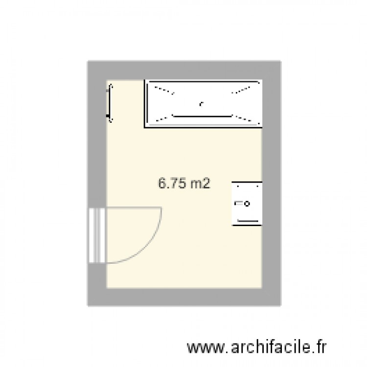 sdb bertholet . Plan de 0 pièce et 0 m2