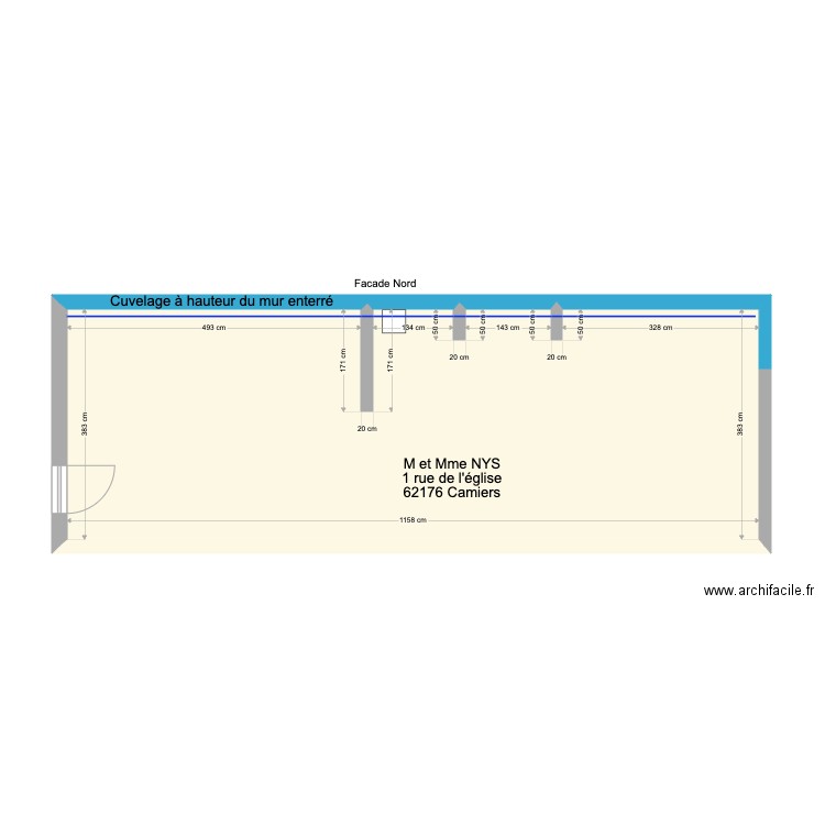 Plan NYS. Plan de 0 pièce et 0 m2