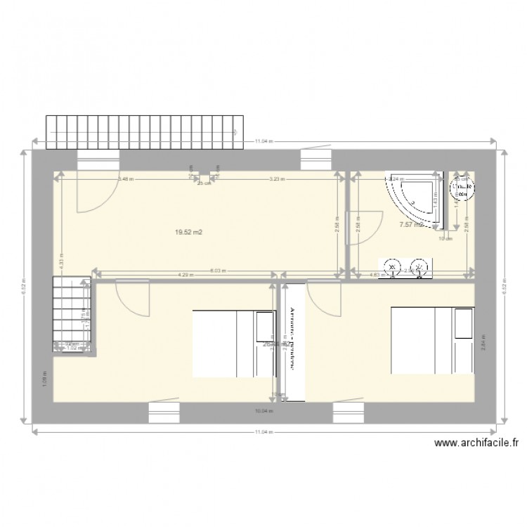 grenier. Plan de 0 pièce et 0 m2