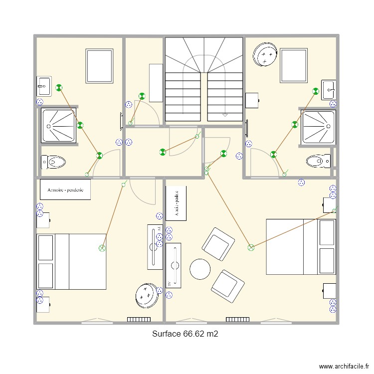 Dubessay 2eme etage elec. Plan de 0 pièce et 0 m2